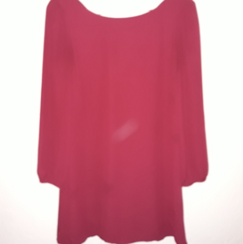 TOBI red dress size medium cross back